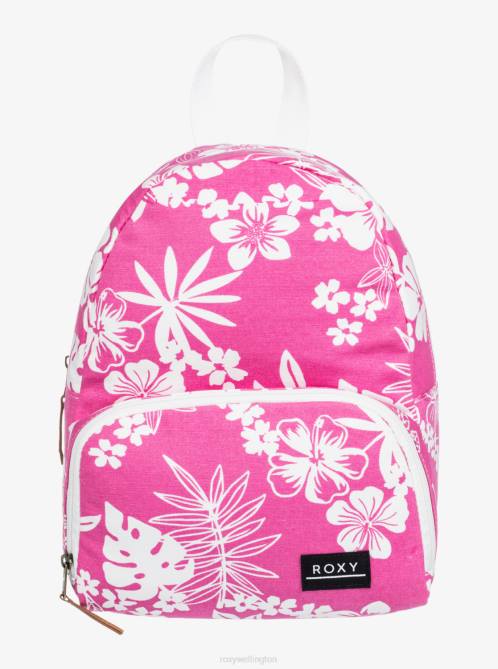 X4FH1126 shocking pink hello aloha Always Core Canvas 8L Extra Small Backpack Women Roxy | Backpacks