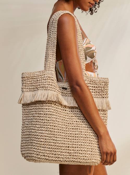 X4FH1148 natural Jungle Jack Tote Bag Women Roxy | Handbags