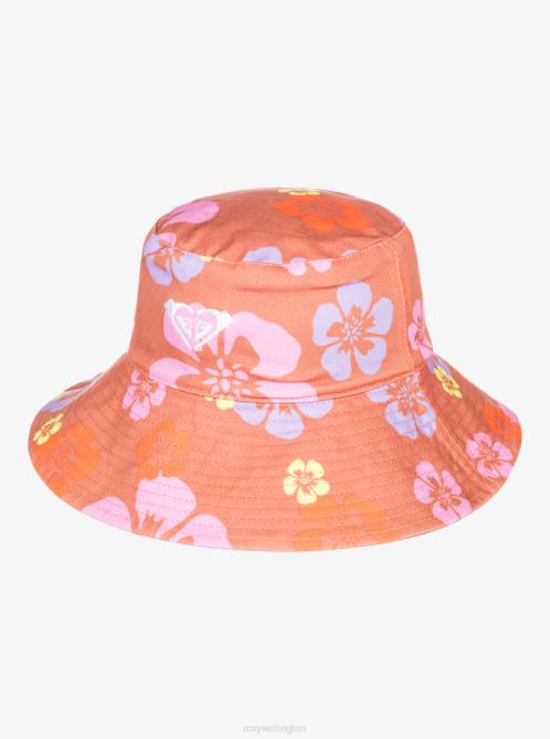 X4FH1115 sunburn positivity paradise Surf.Kind.Kate. Bucket Reversible Hat Women Roxy | Hats