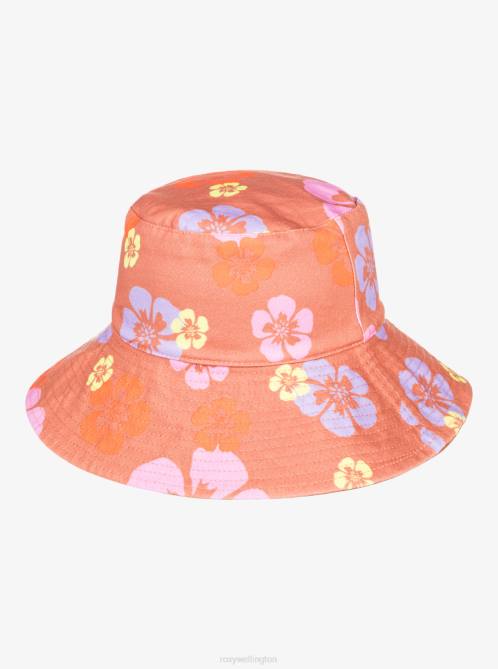 X4FH1115 sunburn positivity paradise Surf.Kind.Kate. Bucket Reversible Hat Women Roxy | Hats