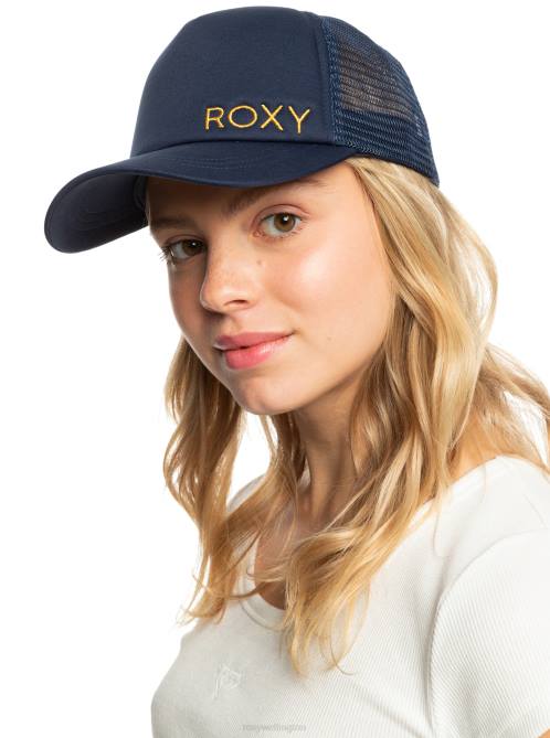 X4FH1129 mood indigo Finishline Trucker Hat Women Roxy | Hats