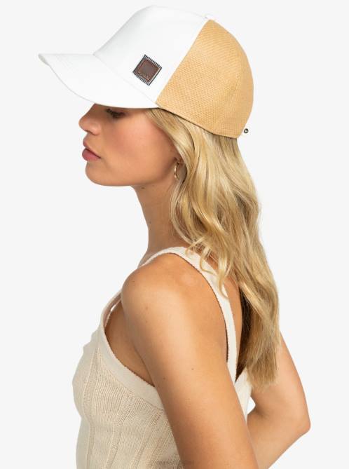 X4FH1159 marshmallow Incognito Trucker Hat Women Roxy | Hats