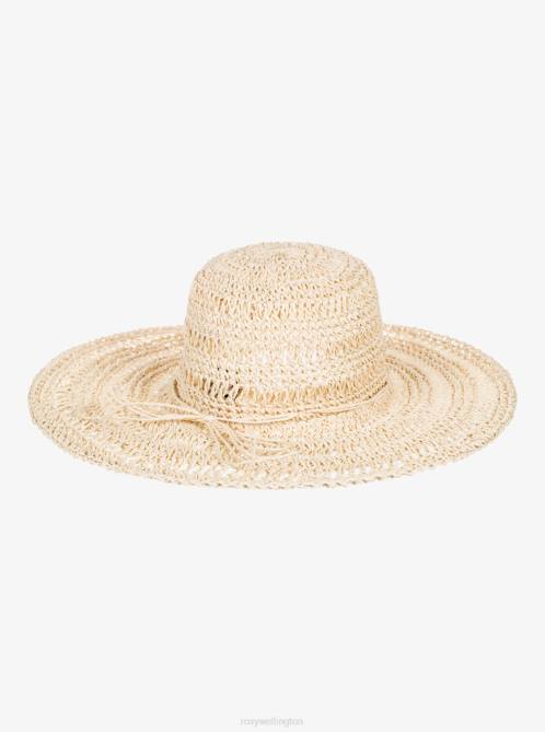 X4FH1173 natural Bohemian Lover Sun Hat Women Roxy | Hats