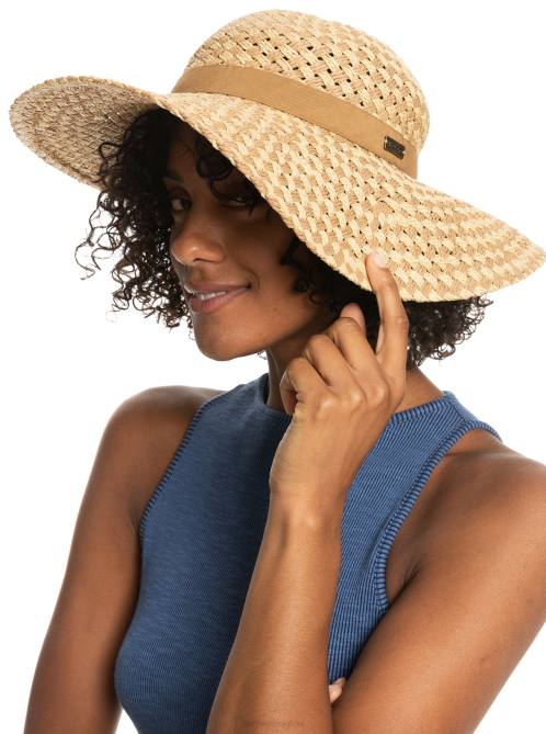 X4FH1184 natural Bed Of Flower Sun Hat Women Roxy | Hats