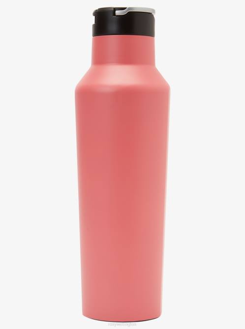 X4FH821 sun kissed coral Corkcicle 20 Oz Canteen Hawaiian Heat Water Bottle Women Roxy | Others