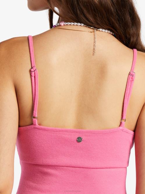 X4FH147 shocking pink Wavey Rib Knit Dress Women Roxy | Dresses