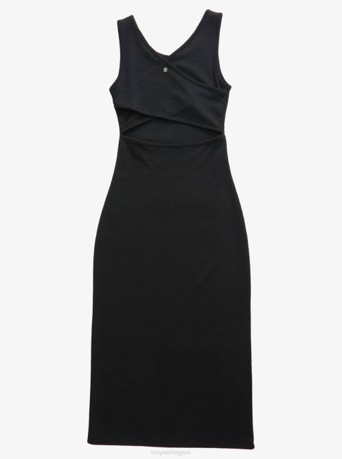 X4FH149 anthracite Good Keepsake Strappy Midi Dress Women Roxy | Dresses