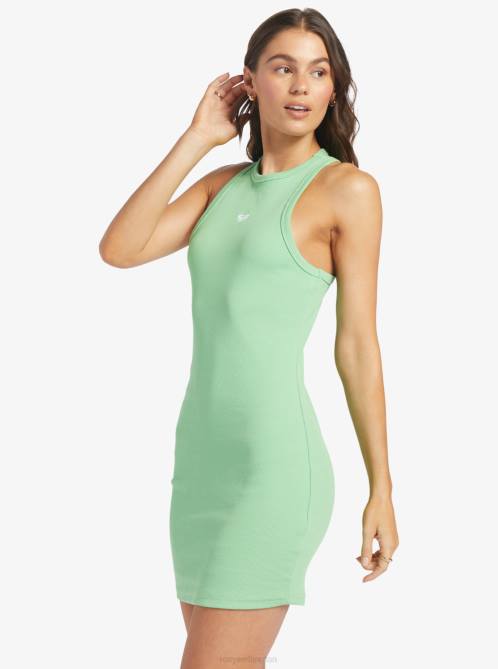 X4FH222 absinthe green Bright Boardwalk High Knit Dress Women Roxy | Dresses