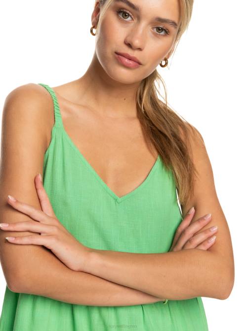 X4FH304 absinthe green Waiting Line Midi Dress Women Roxy | Dresses