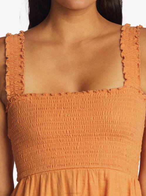 X4FH310 toasted nut Hanging 10 Knit Off-The-Shoulder Dress Women Roxy | Dresses