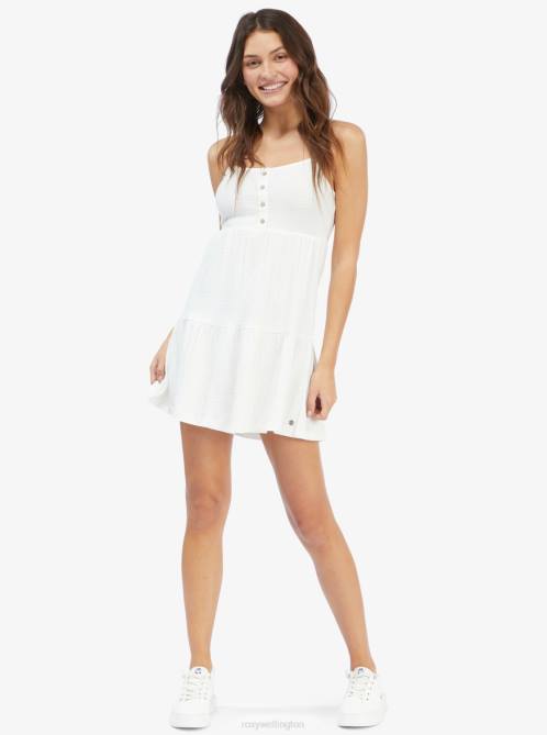 X4FH336 snow white Beach Hangs Strappy Dress Women Roxy | Dresses