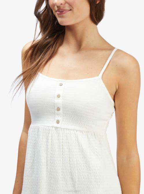 X4FH336 snow white Beach Hangs Strappy Dress Women Roxy | Dresses