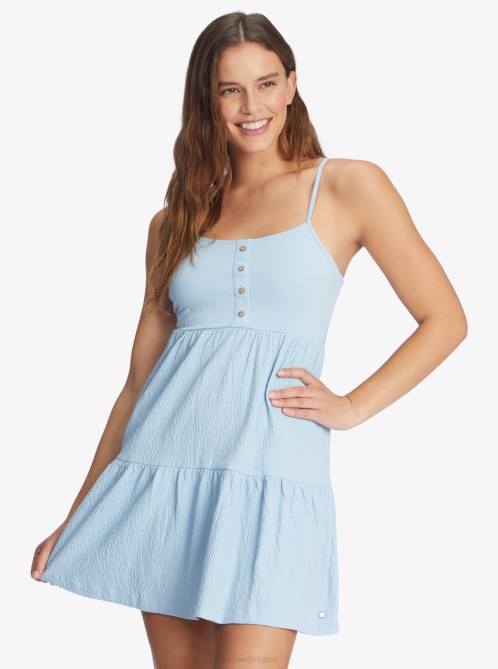 X4FH362 powder blue Beach Hangs Strappy Dress Women Roxy | Dresses