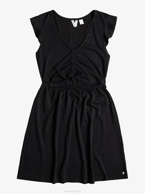X4FH396 anthracite Flirty Vibes Knit Dress Women Roxy | Dresses