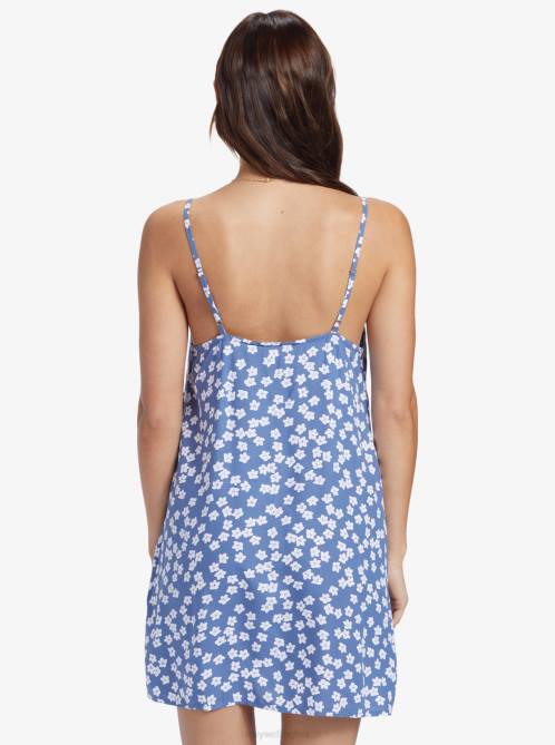 X4FH46 bijou blue floral delight Daytrip Slip Mini Dress Women Roxy | Dresses