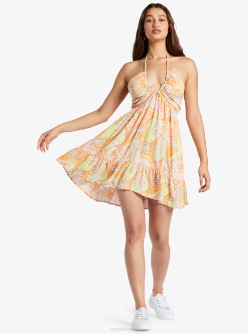 X4FH74 mock orange delic Summer Nights Mini Multi-Way Dress Women Roxy | Dresses