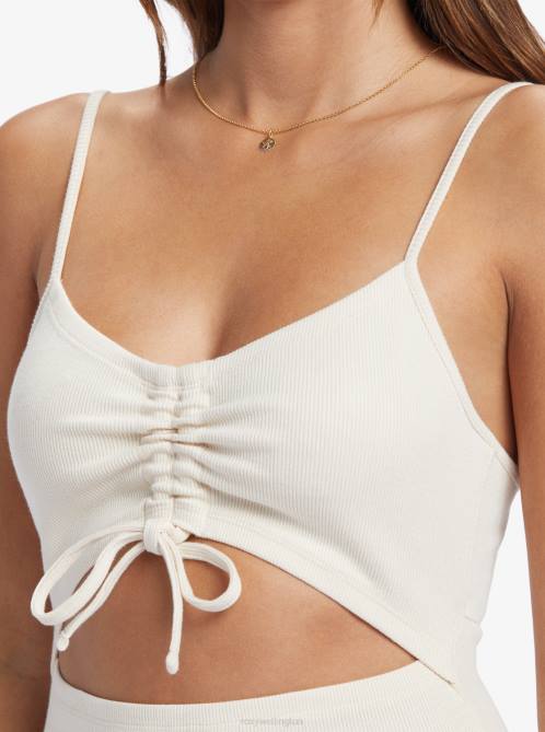 X4FH80 tapioca Wavey Rib Knit Dress Women Roxy | Dresses