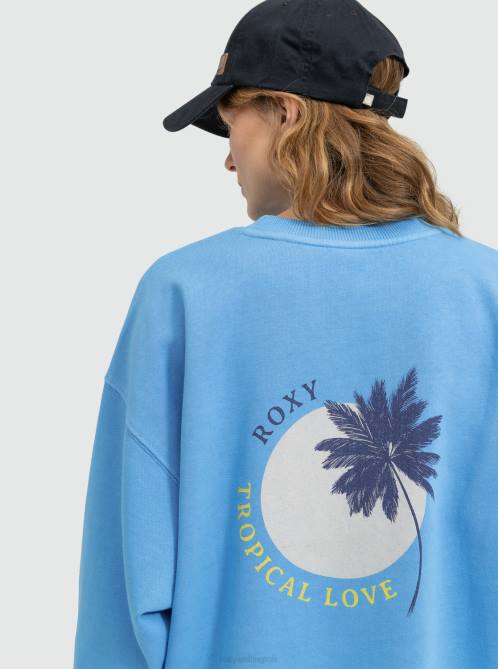 X4FH176 azure blue Beautiful Sweatshirt Women Roxy | Sweatshirts