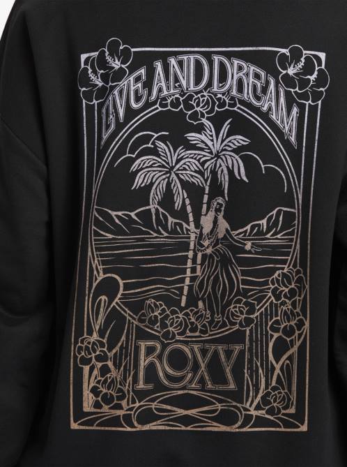 X4FH182 anthracite Oversized Evening Hike B Oversize Hoodie Women Roxy | Hoodies