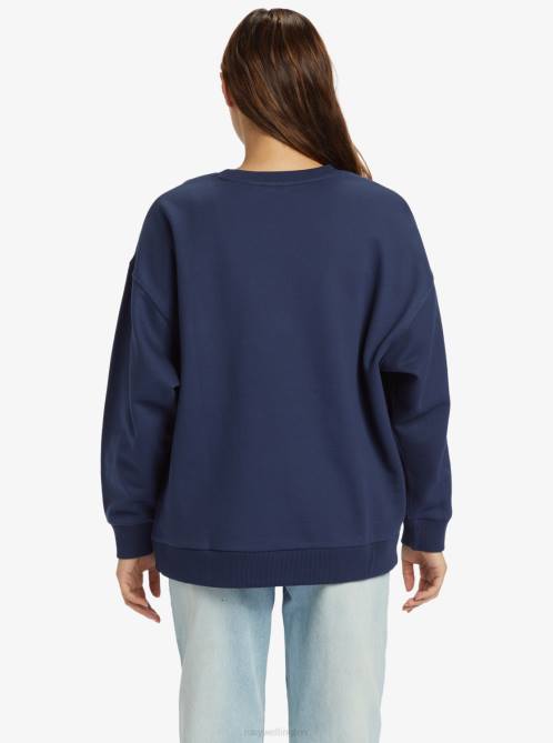 X4FH193 mood indigo Morning Hike Sweatshirt Women Roxy | Sweatshirts