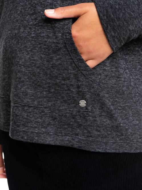 X4FH259 anthracite Destination Surf Hoodie Women Roxy | Hoodies