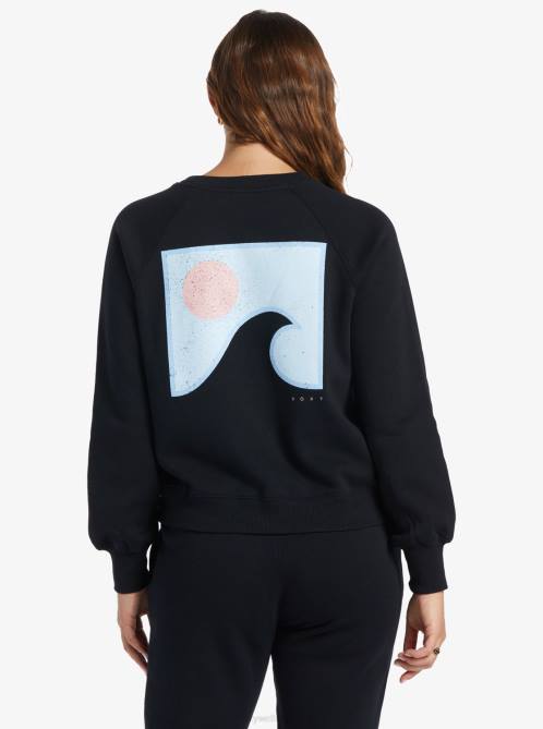 X4FH282 anthracite Wild Ride Sweatshirt Women Roxy | Sweatshirts