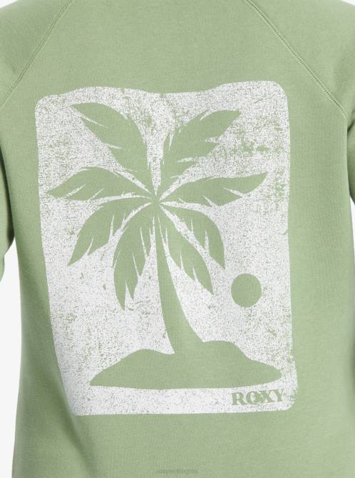 X4FH293 basil Le Palm Hoodie Women Roxy | Hoodies