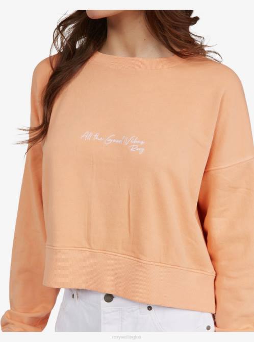 X4FH386 cantaloupe Dream Of Aloha Sweatshirt Women Roxy | Sweatshirts
