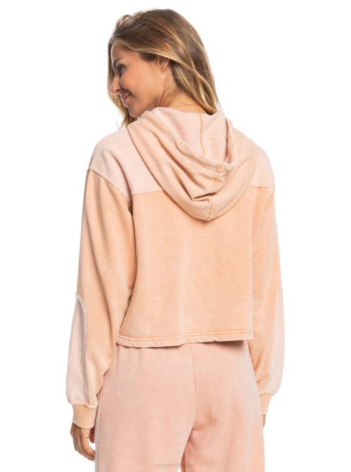 X4FH422 toasted nut Game Changer Hoodie Women Roxy | Hoodies