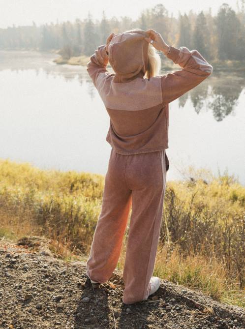 X4FH422 toasted nut Game Changer Hoodie Women Roxy | Hoodies