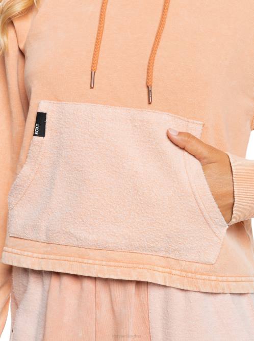 X4FH422 toasted nut Game Changer Hoodie Women Roxy | Hoodies