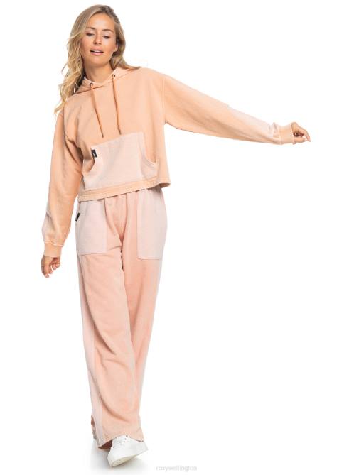 X4FH422 toasted nut Game Changer Hoodie Women Roxy | Hoodies