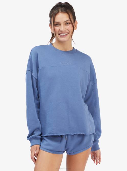 X4FH431 bijou blue Come Around Crewneck Sweatshirt Women Roxy | Sweatshirts