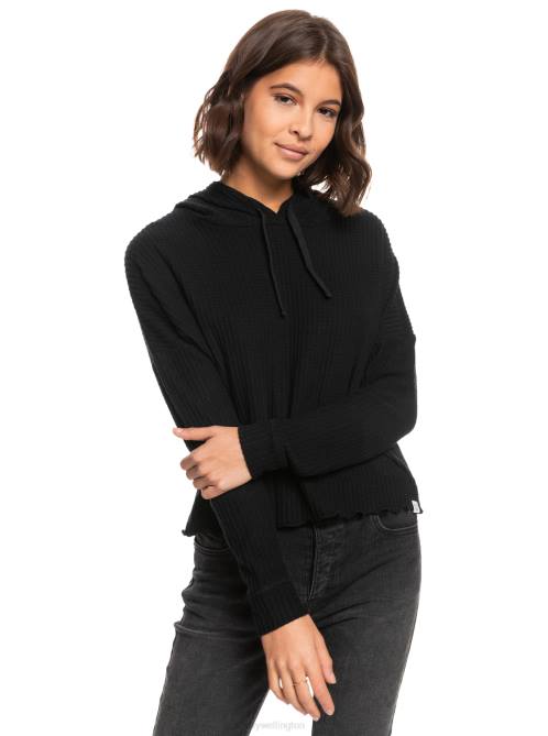X4FH533 anthracite Twilight Mood Thermal Hoodie Women Roxy | Hoodies