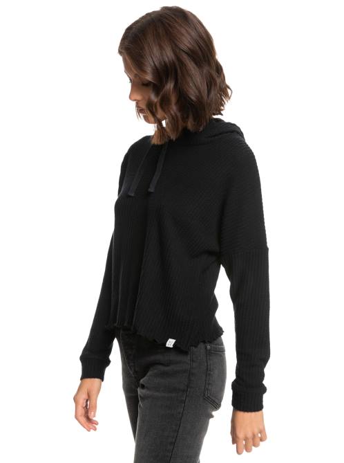 X4FH533 anthracite Twilight Mood Thermal Hoodie Women Roxy | Hoodies