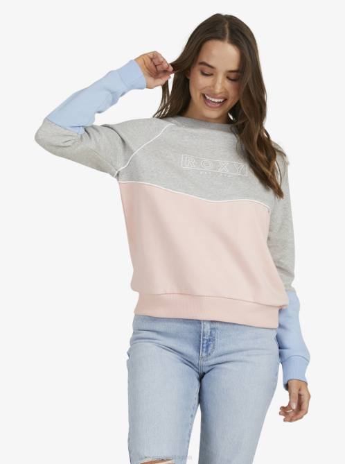 X4FH558 heritage heather Borderline Sweatshirt Women Roxy | Sweatshirts