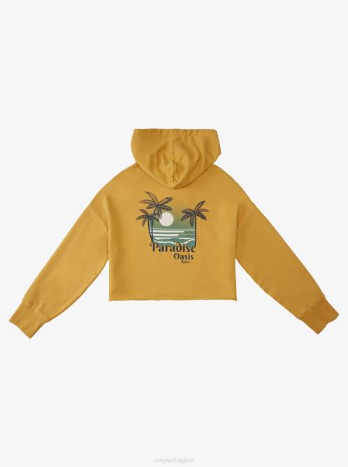 X4FH562 ochre Aloha Island Sweatshirt Women Roxy | Sweatshirts