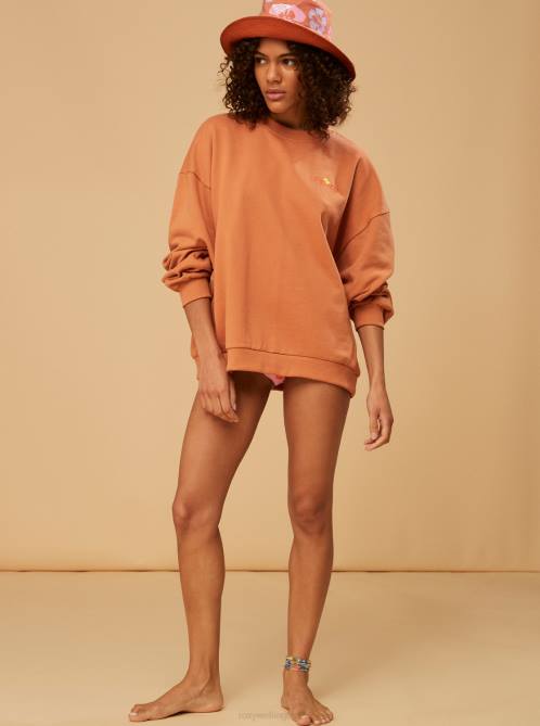 X4FH6 sunburn Surf.Kind.Kate. Sweatshirt Women Roxy | Sweatshirts