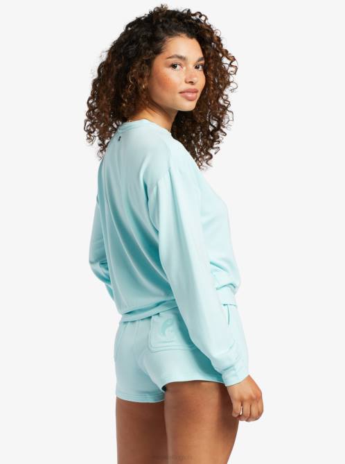 X4FH89 spa retreat Surfing By Moonlight Lounge Sweatshirt Women Roxy | Sweatshirts