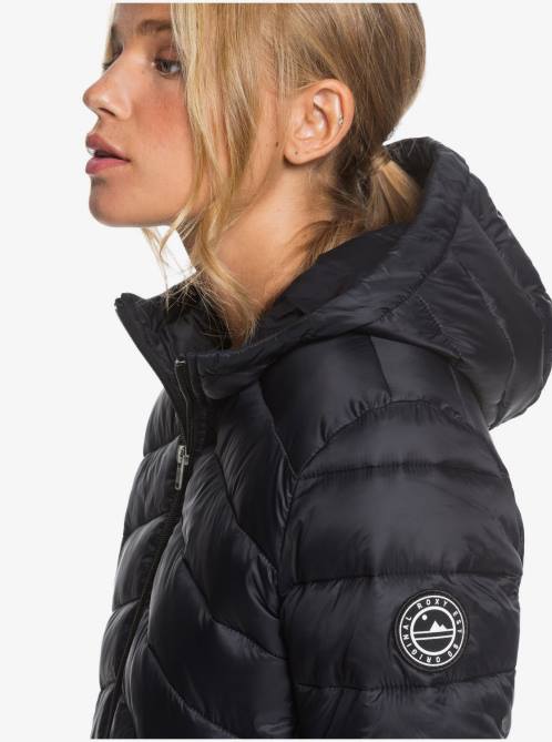 X4FH353 anthracite Coast Road Hooded Jackets Women Roxy | Jackets