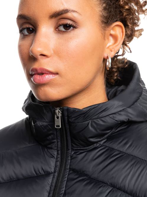 X4FH353 anthracite Coast Road Hooded Jackets Women Roxy | Jackets