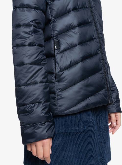 X4FH353 anthracite Coast Road Hooded Jackets Women Roxy | Jackets