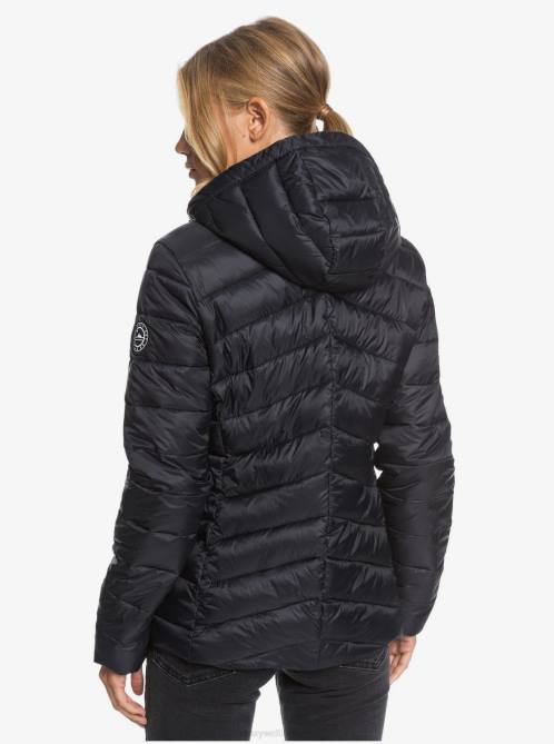 X4FH353 anthracite Coast Road Hooded Jackets Women Roxy | Jackets