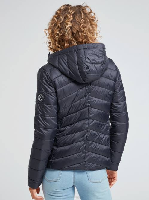 X4FH353 anthracite Coast Road Hooded Jackets Women Roxy | Jackets