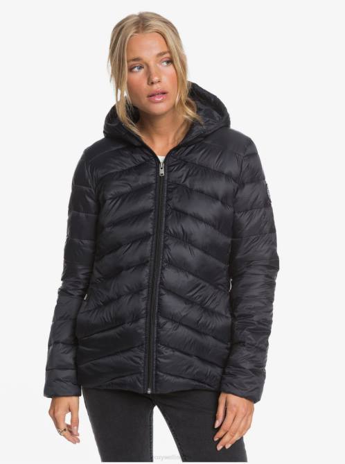 X4FH353 anthracite Coast Road Hooded Jackets Women Roxy | Jackets
