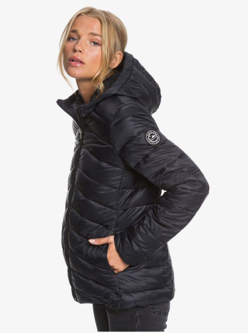 X4FH353 anthracite Coast Road Hooded Jackets Women Roxy | Jackets