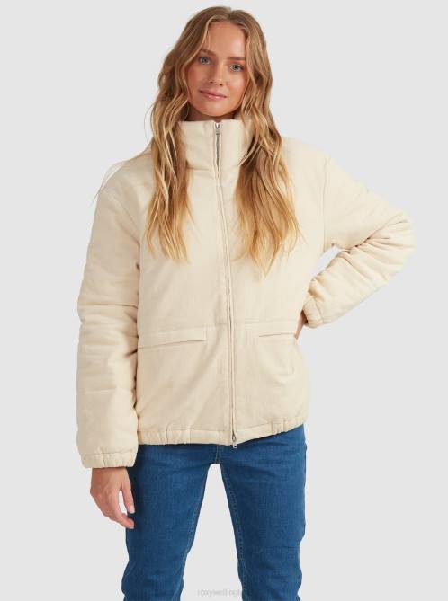 X4FH444 tapioca Cross The Park Jacket Women Roxy | Jackets