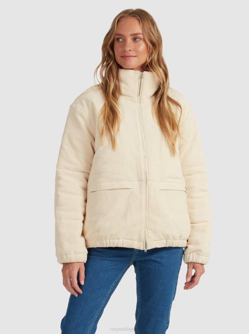 X4FH444 tapioca Cross The Park Jacket Women Roxy | Jackets