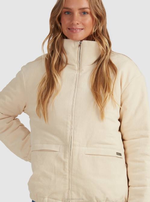 X4FH444 tapioca Cross The Park Jacket Women Roxy | Jackets
