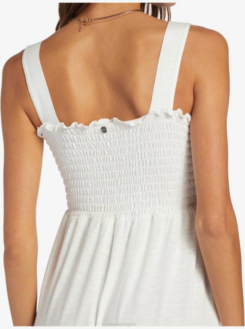 X4FH264 snow white Just Passing By Jumpsuit Women Roxy | Jumpsuits